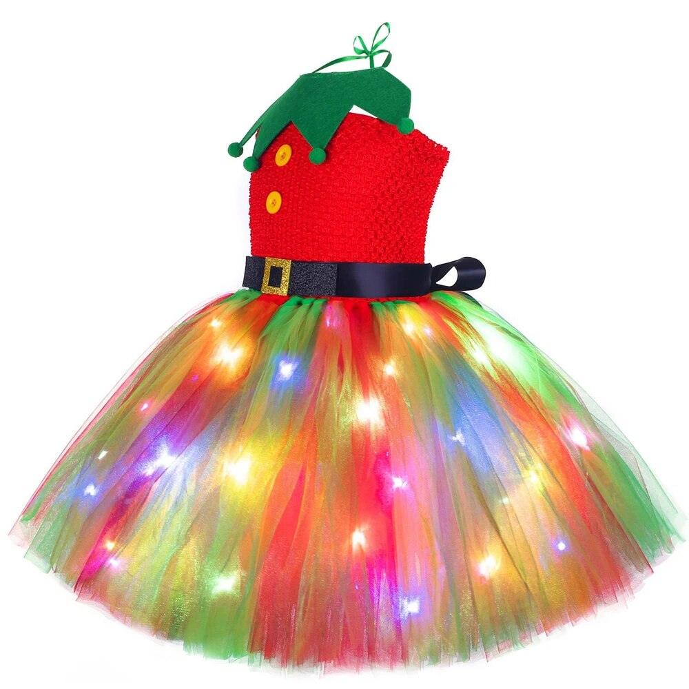 Light Up Christmas Elf Dress - My Fancy Dress Box