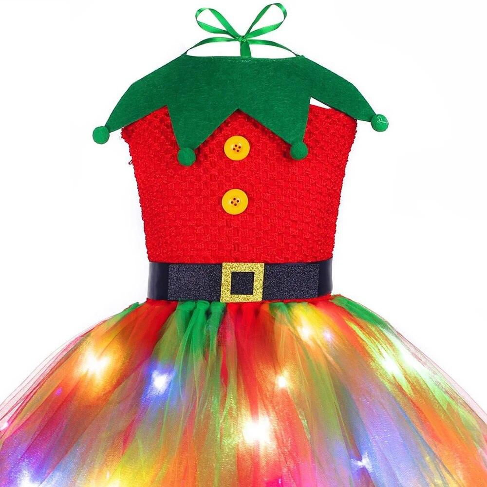 Light Up Christmas Elf Dress - My Fancy Dress Box
