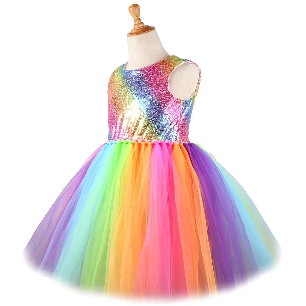 Rainbow Party Dress - My Fancy Dress Box