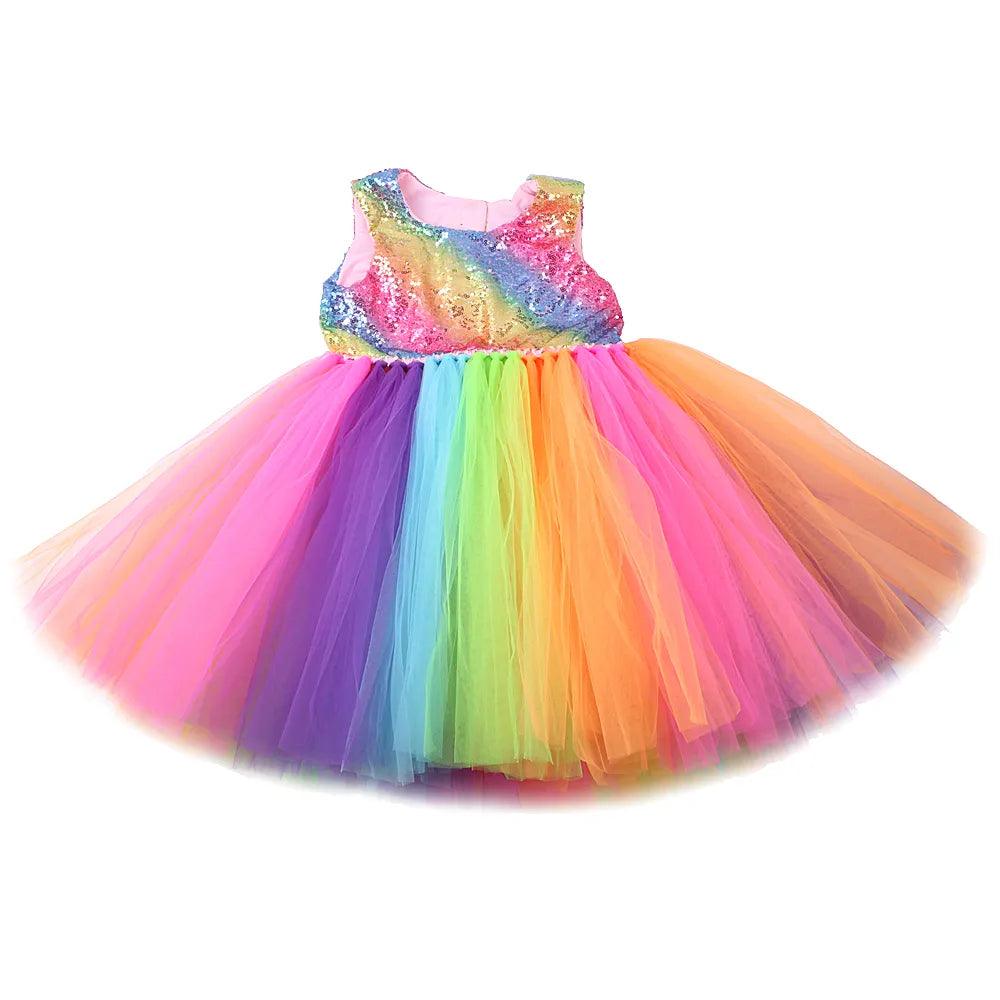 Rainbow Party Dress - My Fancy Dress Box