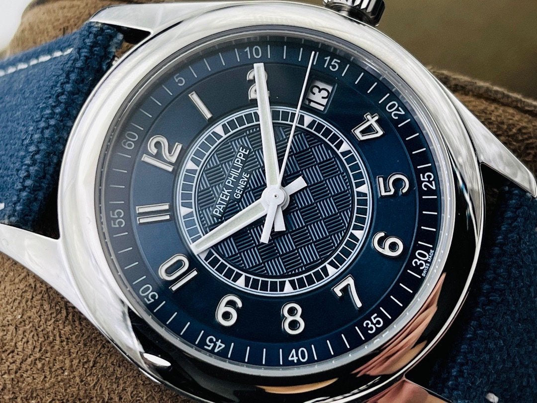 PATEK CALATRAVA 40MM STAINLESS STEEL BLUE DIAL REF6007A-001