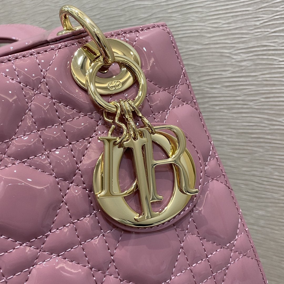 MEDIUM ULTRAMATTE BAG 20 PINK PATENT CALFSKIN