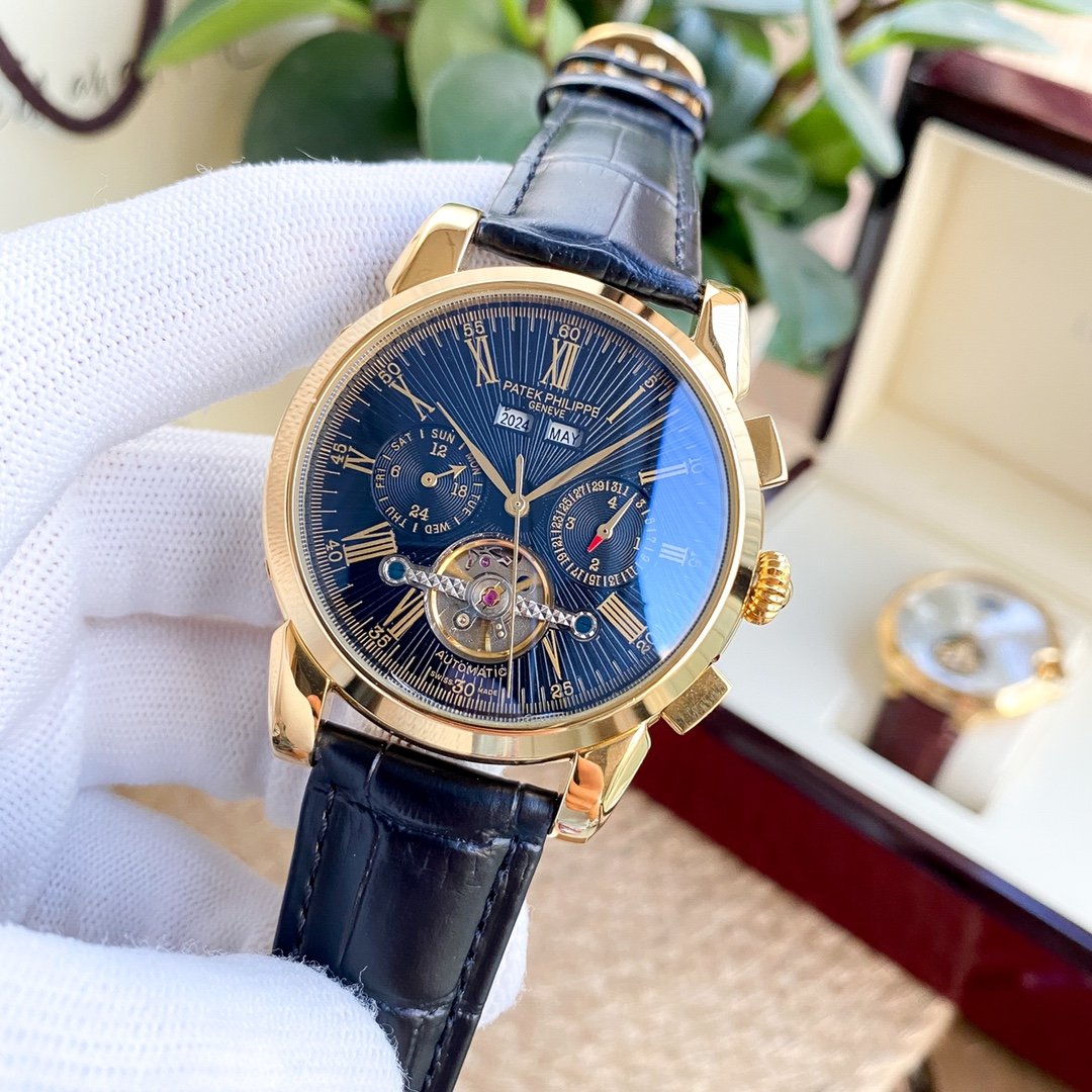 PATEK ANNUAL CALENDAR 42MM LEATHER STRAP