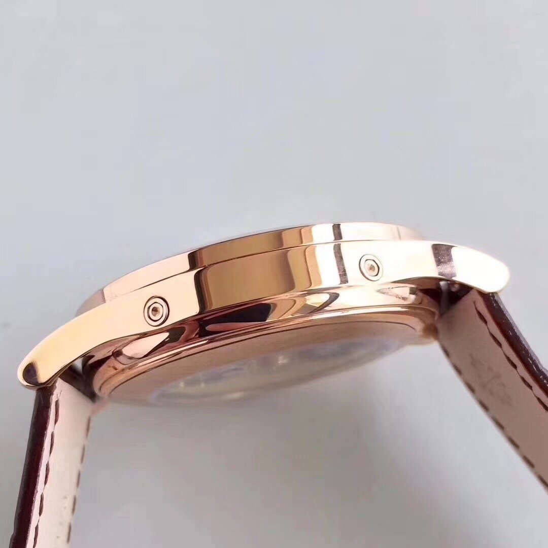 PATEK CALATRA MOONPHSE ANNUAL CALENDAR ROSE GOLD WHITE DIAL