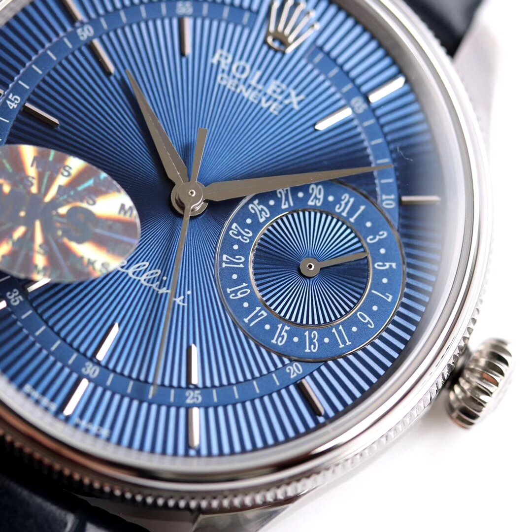 CELLINI DATE WHITE GOLD BLUE DIAL