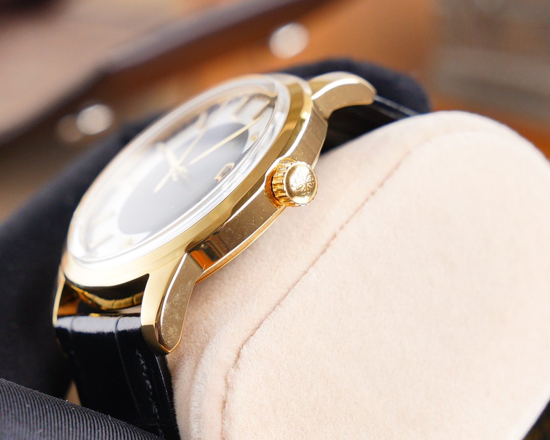 PATEK CALATRAVA 40 GOLD CASE BLACK DIAL