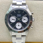 DAYTONA 37MM VINTAGE STEEL CASE BLACK DIAL