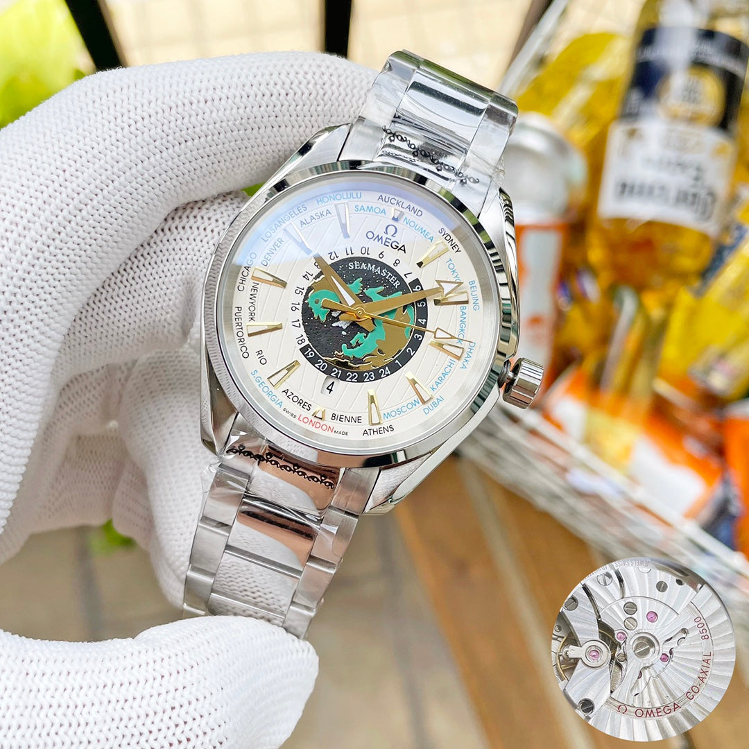 SEAMASTER AQUA TERRA 150M WORLDTIMER STEEL