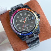 SUBMARINER DATE 40 CUSTOM RAINBOW ALL BLACK LIMITED EDITION