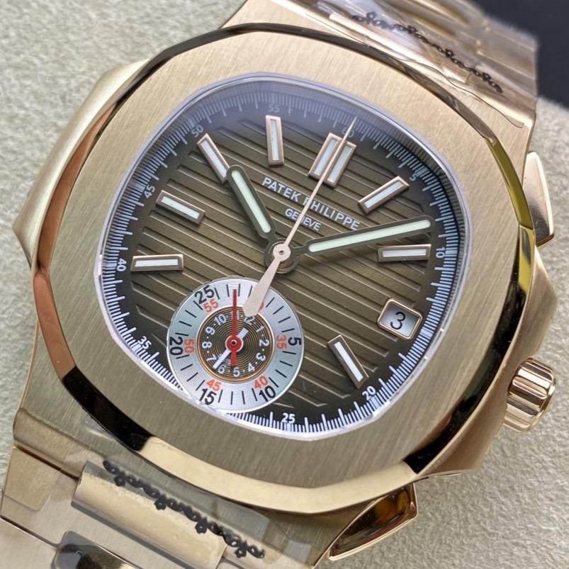 PATEK NAUTILUS 5980/1R-001 CHRONOGRAPH BROWN DIAL