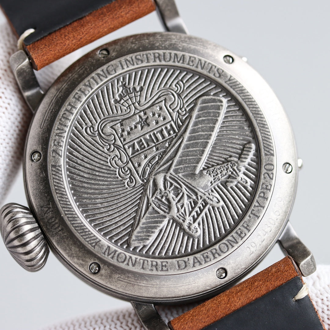 PYLOT TYPE 20 45MM STEEL BROWN DIAL