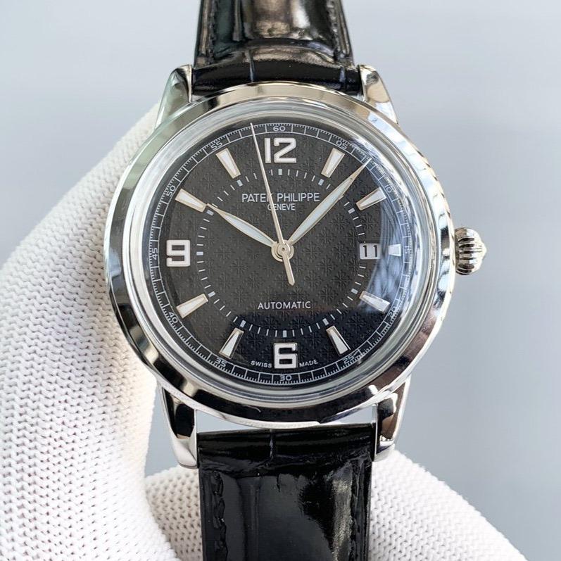 PATEK CALATRAVA 40 STEEL CASE BLACK DIAL