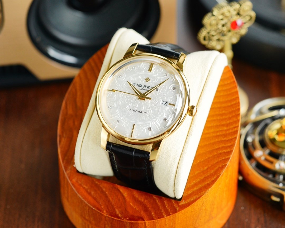 PATEK CALATRAVA 40 GOLD CASE LEATHER