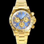 DAYTONA CUSTOM GOLD BLUE MOP DIAL
