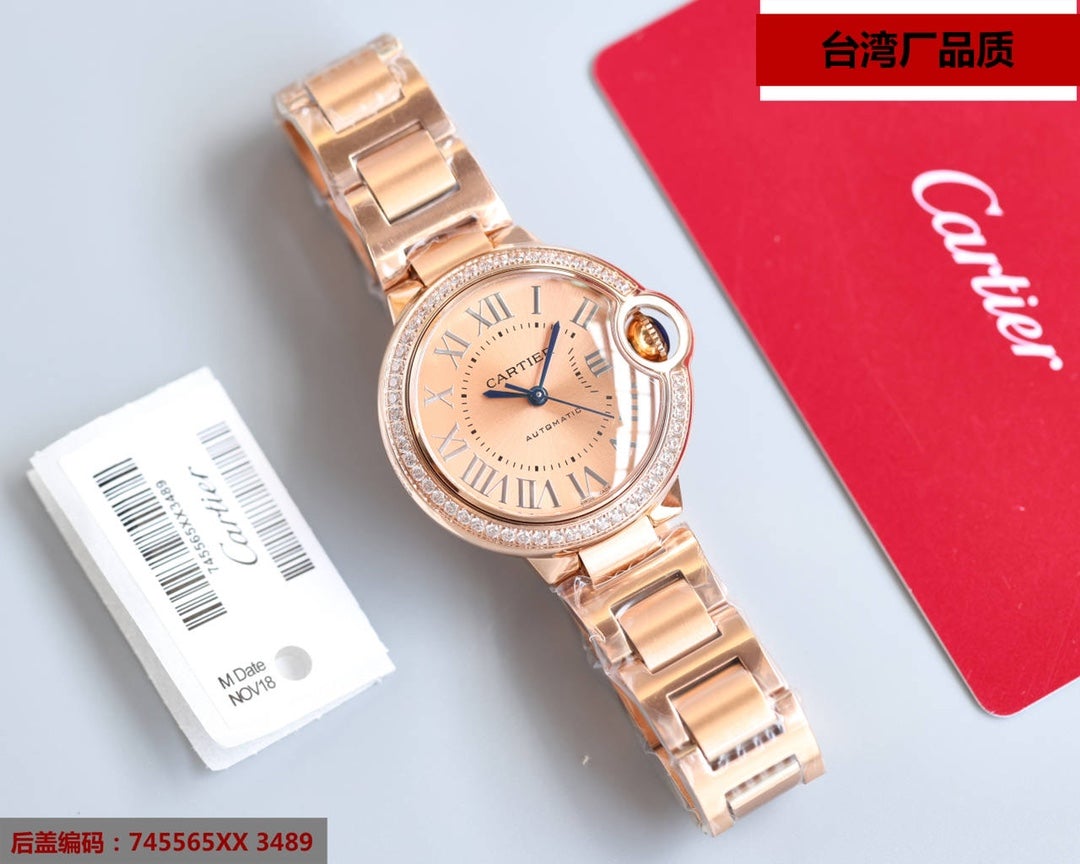 BALLON BLEU 33MM ROSE GOLD DIAL
