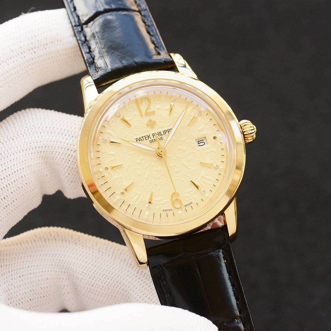 PATEK CALATRAVA 40MM ENGRAVED DIAL