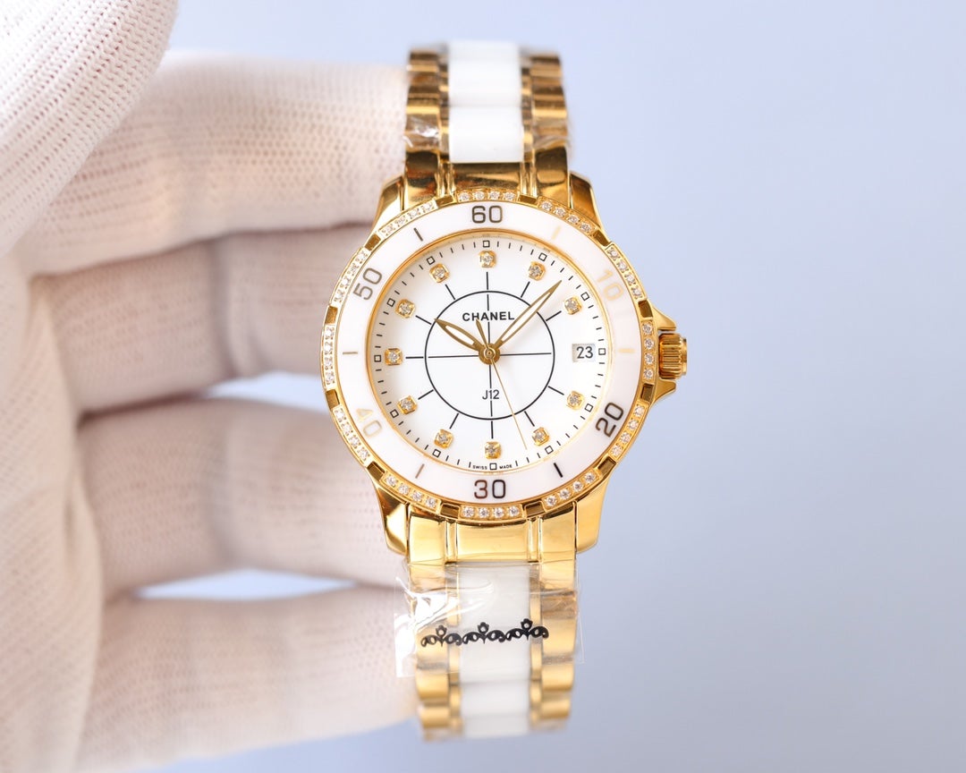 J12 AUTOMATIC TWO-TONE DIAMOND BEZEL