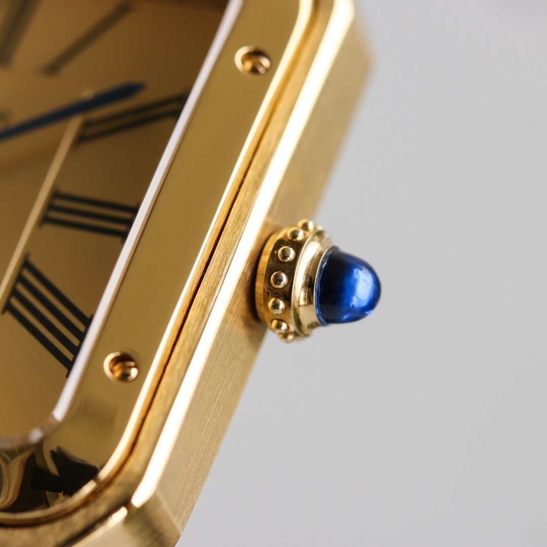 SANTOS DUMONT XL GOLD CASE LEATHER