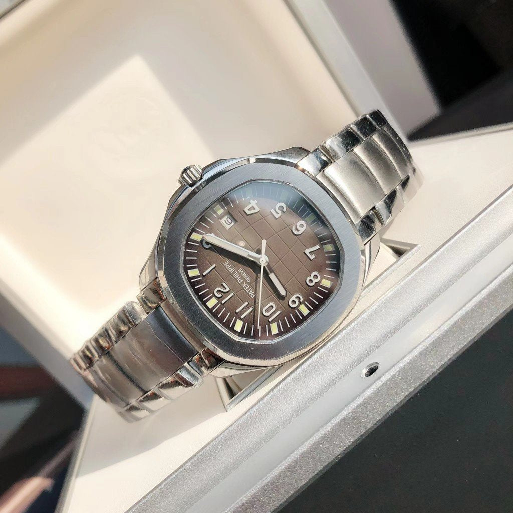 AQUANAUT STAINLESS STEEL BROWN DIAL