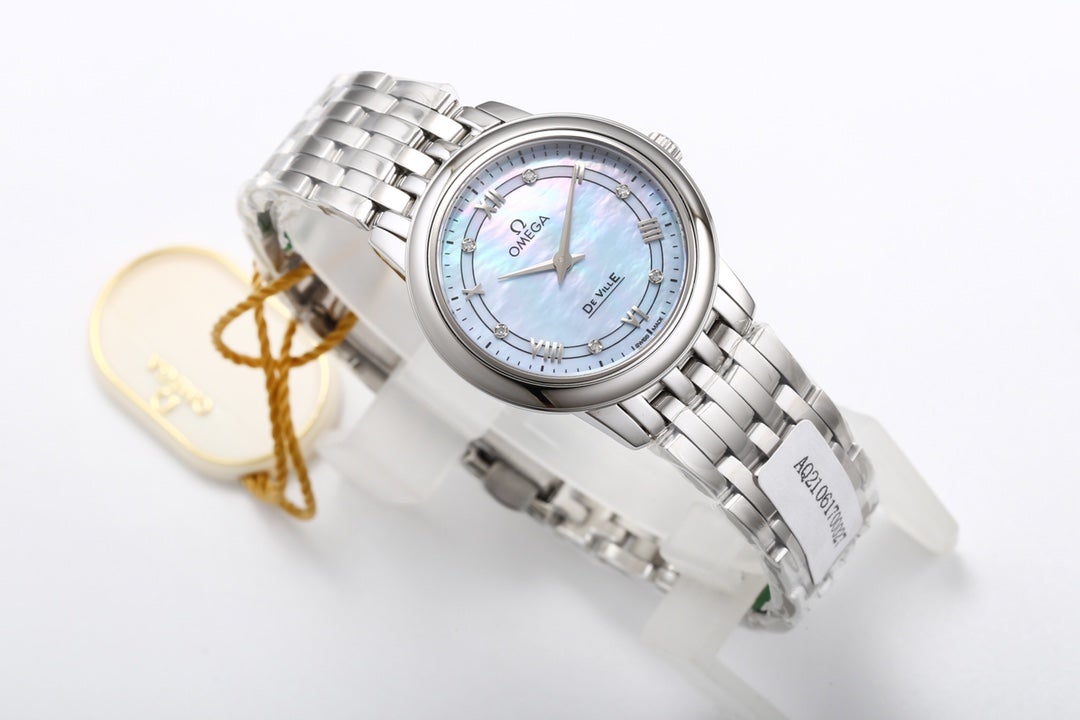 DEVILLE PRESTIGE 27MM STEEL ICE BLUE DIAL