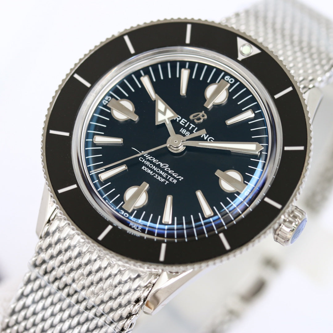 SUPEROCEAN HERITAGE 44MM STEEL CASE BLACK CERAMIC