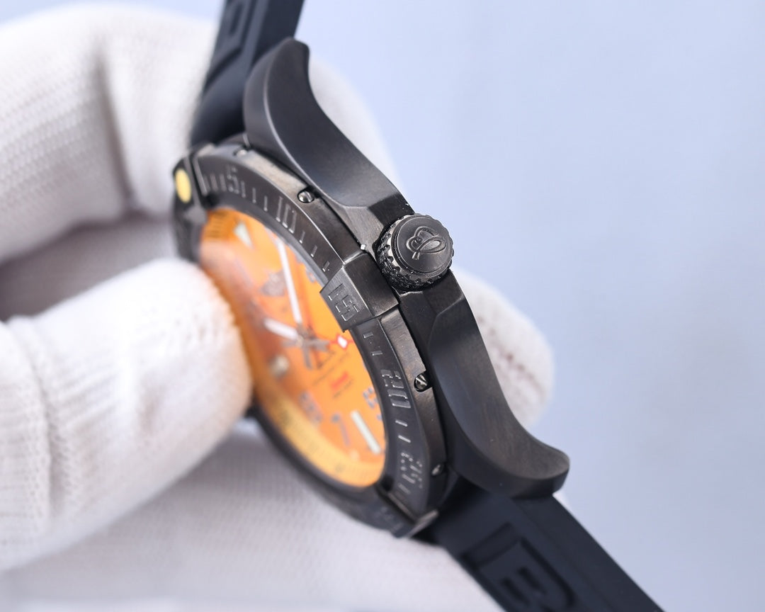 BREITLIN AVENGER II SEAWOLF GREY CASE YELLOW DIAL