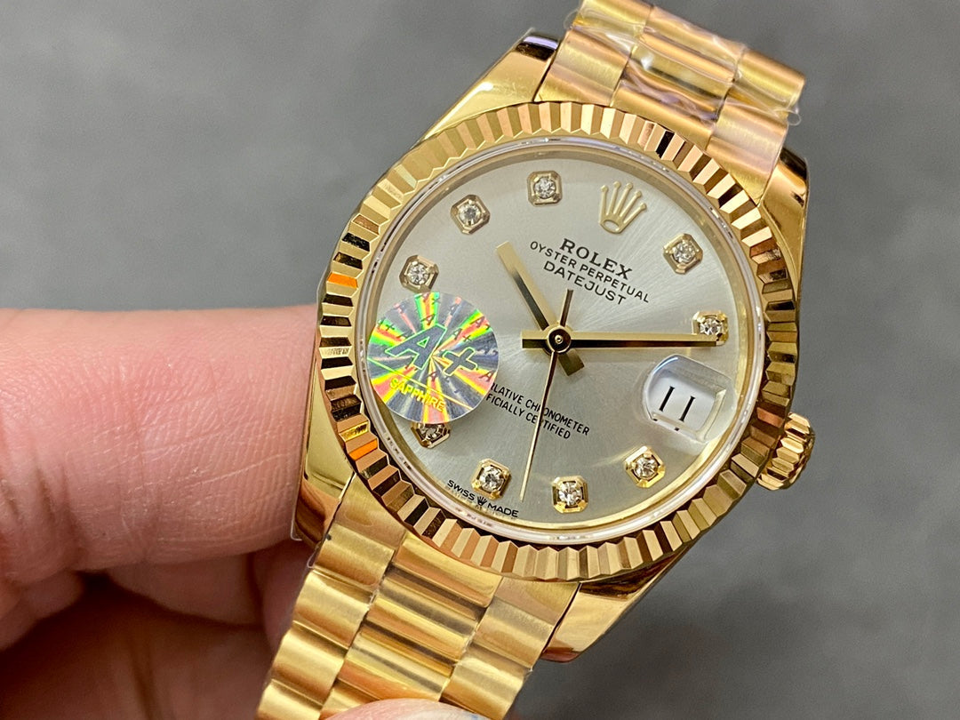 DATEJUST 31MM GOLD GREY DIAL