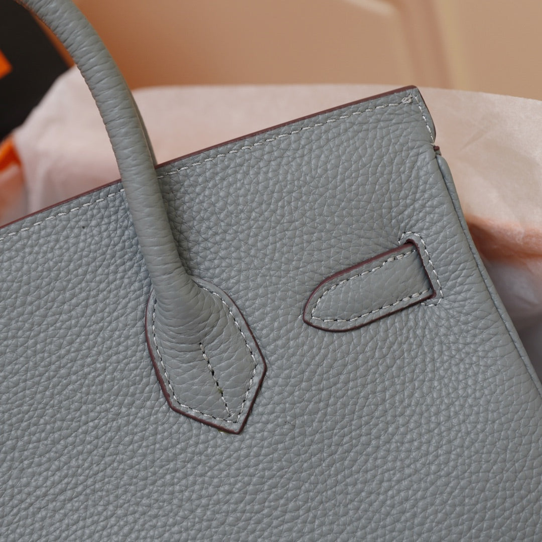 HM BIRKIN BAG 30 TEMPERED GRAY TOGO GOLD HARDWARE