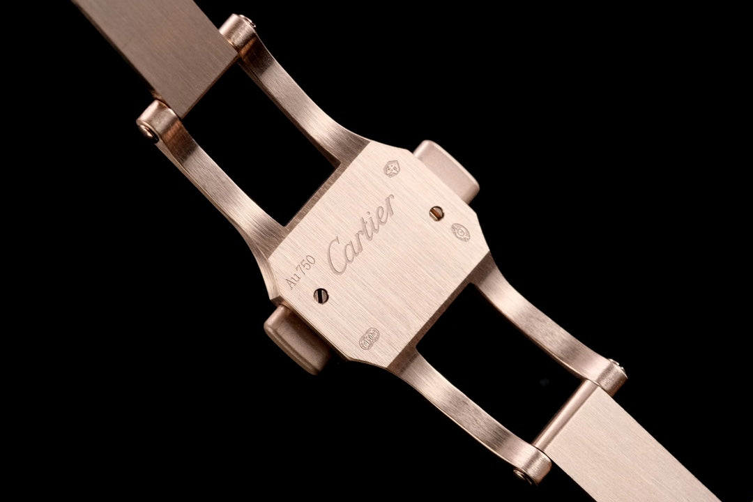 pasha 35mm automatic pink gold white dial