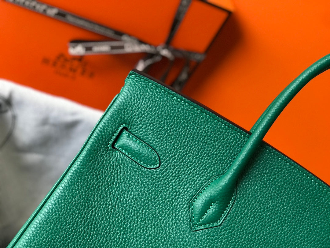 HM BIRKIN GREEN TOGO LEATHER GOLD HARDWARE