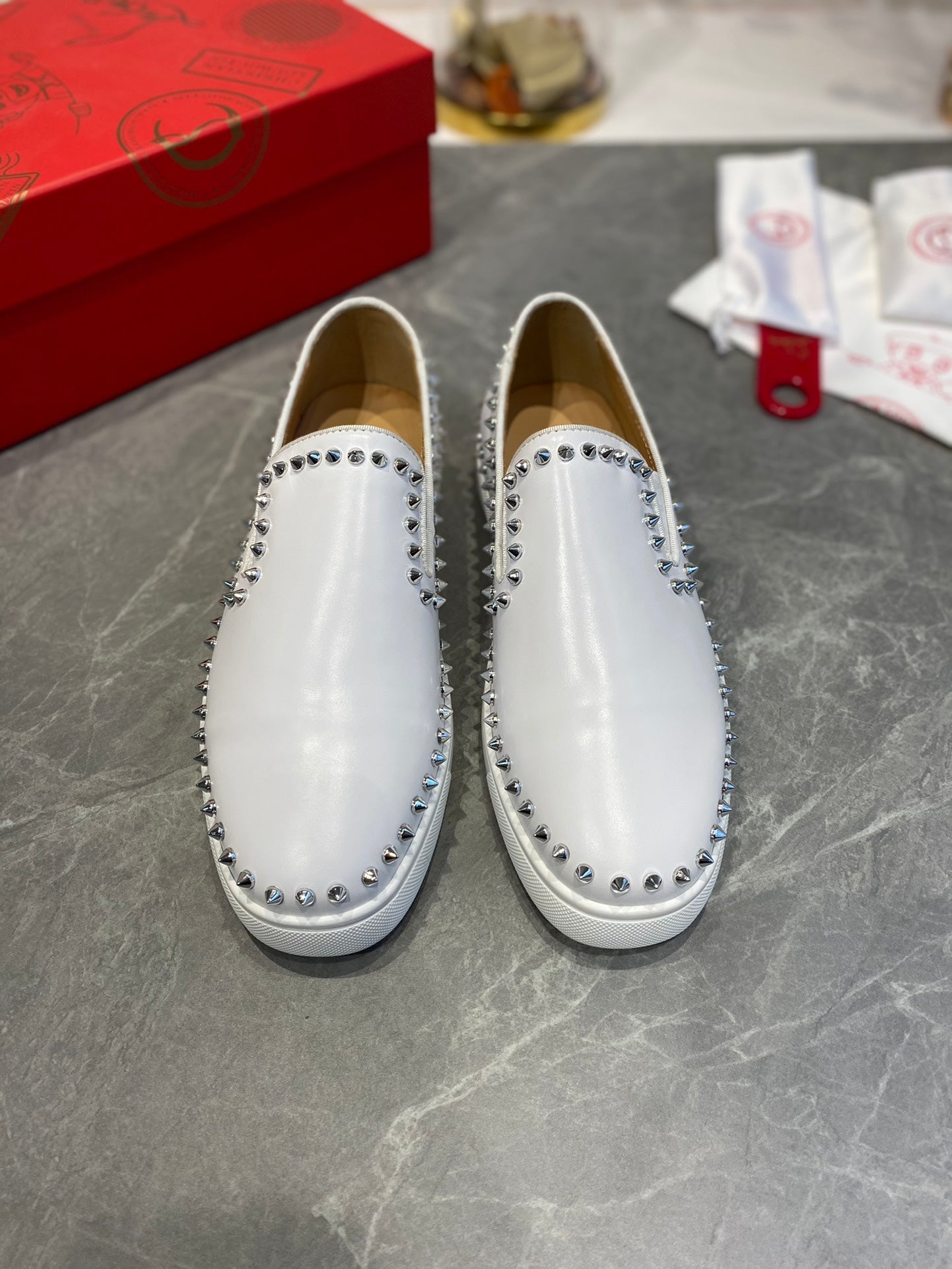 CL Loafers Cowhide and Spikes 242392