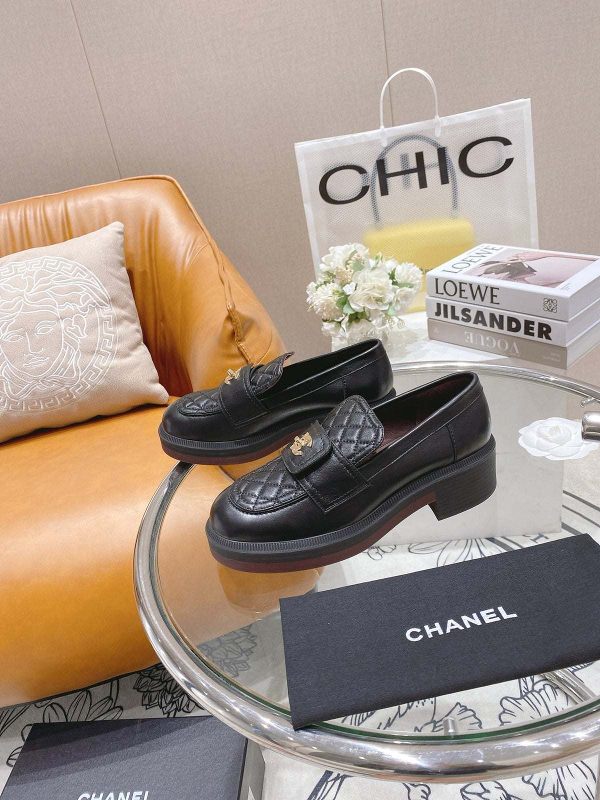 Chanel 2026 Quilted CC Turnlock Loafers Lambskin 162104