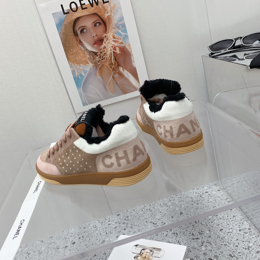 Chanel 2026 Low-Top Sneakers Wool Suede 162159