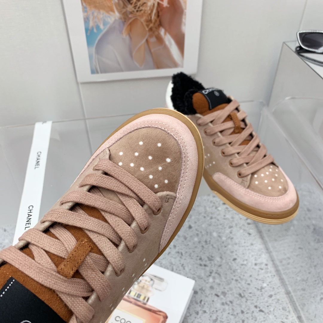 Chanel 2026 Low-Top Sneakers Wool Suede 162159