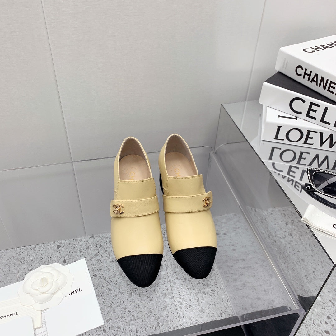 Chanel 2026 Interlocking CC Logo Pumps 50mm Sheepskin 162218
