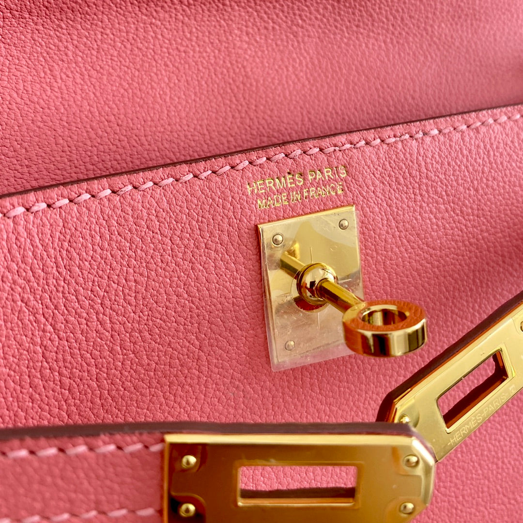 Kelly Danse II 22cm Pink Evercolor Leather Ghw