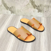 HM IZMIR SANDAL TANGERINE AND BRONZE LAMBSKIN