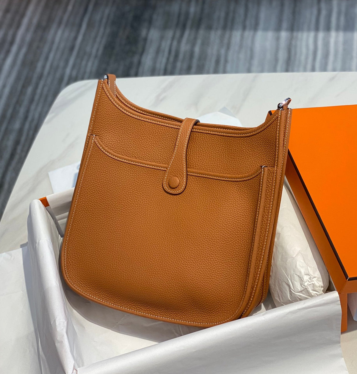 High-end Hermes 2026 Evelyne III 29 Bag Taurillon Clemence Leather
