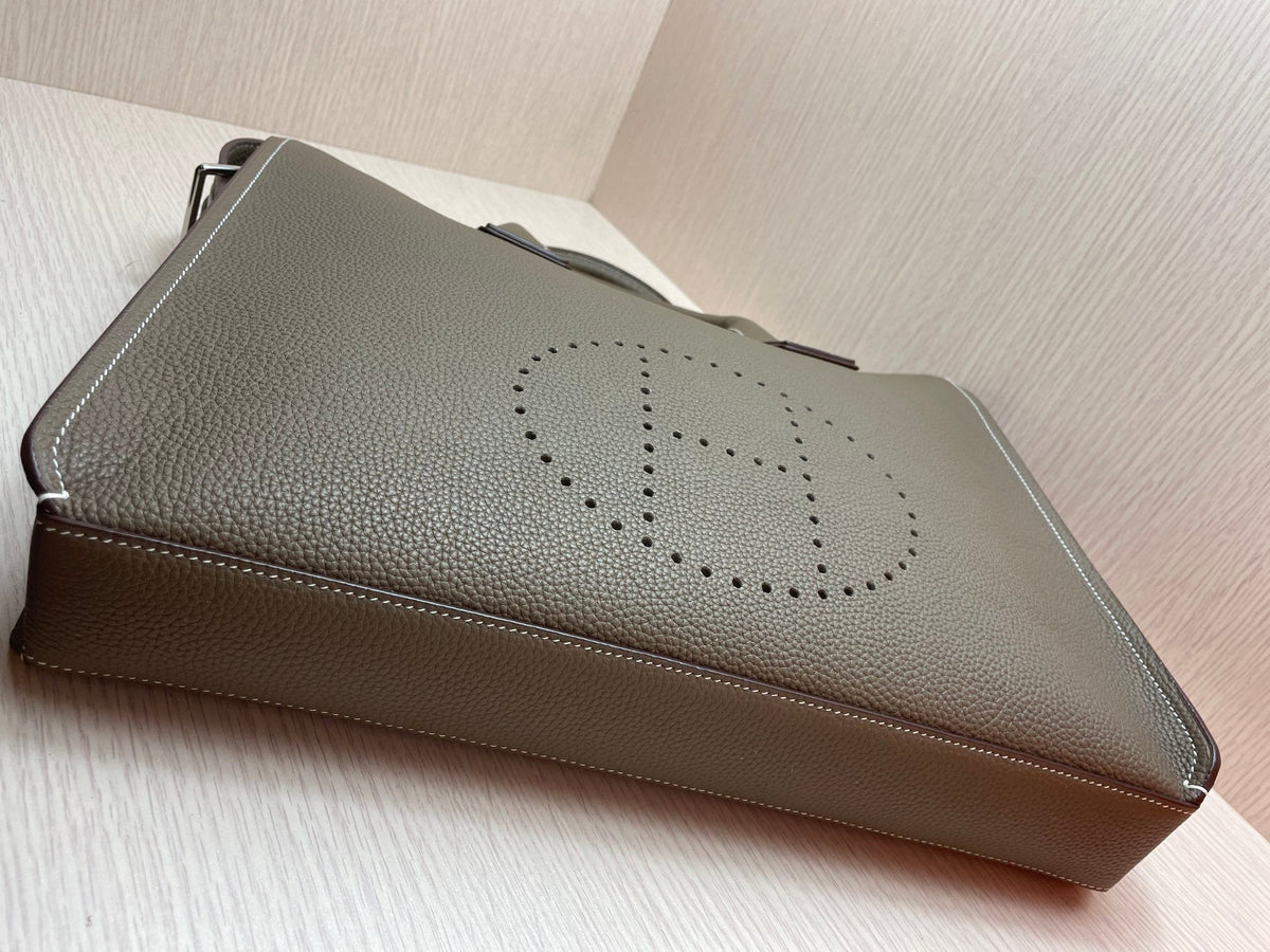 High-end Hermes 2026 Large H Briefcase 39cm Togo Leather