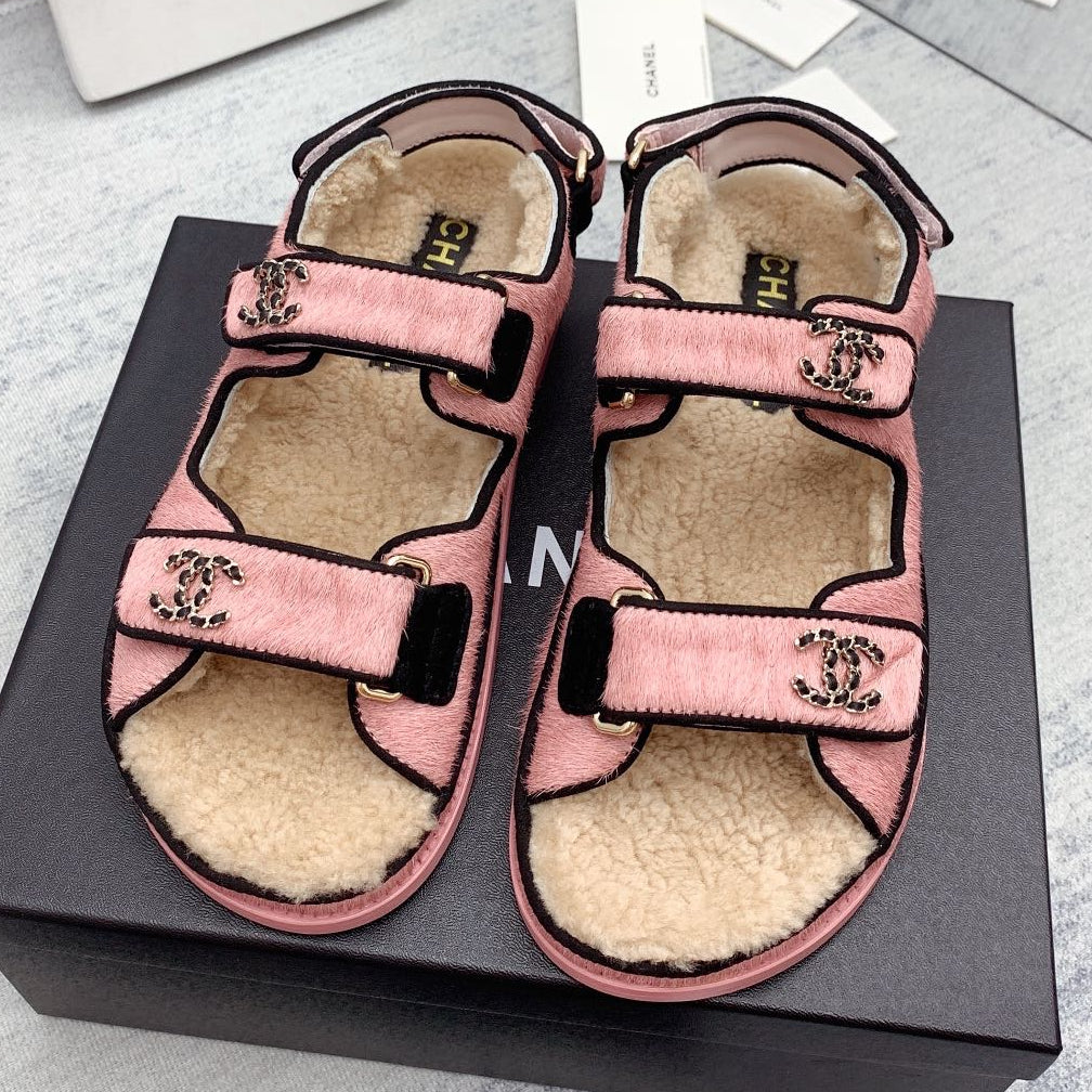 Chanel 2026 Dad Sandals Wool 161805