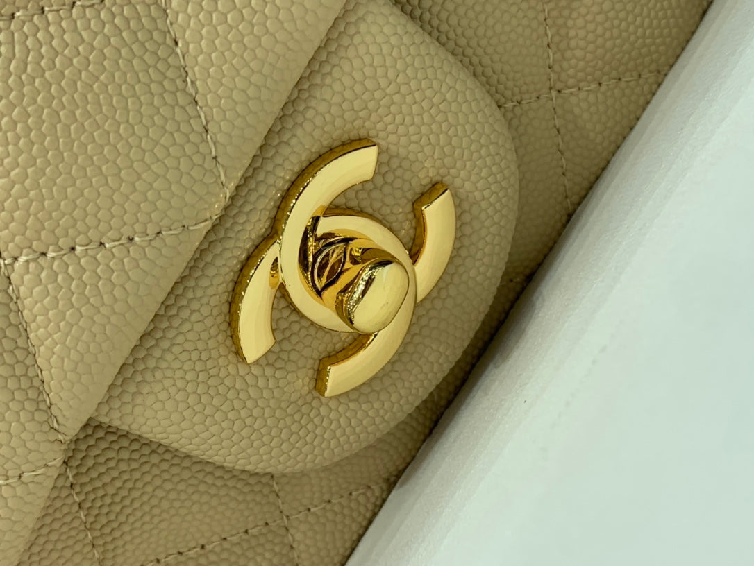 flap bag mini 20cm caviar gold hardware