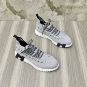 HM FLEX SLIP-ON SNEAKER LIGHT GRAY WOVEN FABRIC