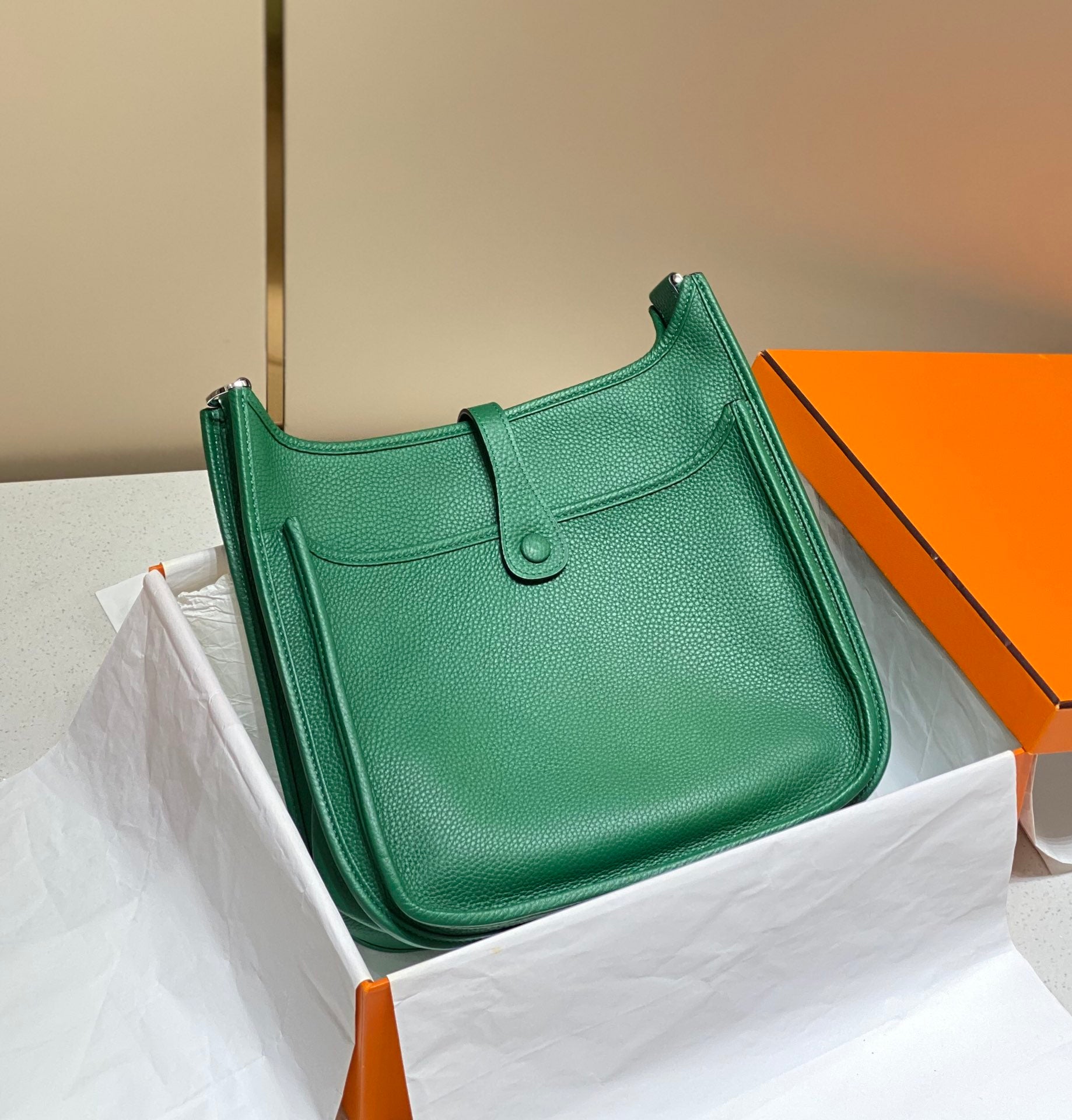 Evelyne 29cm Dark Green Togo Shw