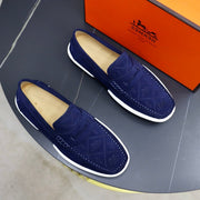 HM GUILLAUME LOAFER NAVY SUEDE