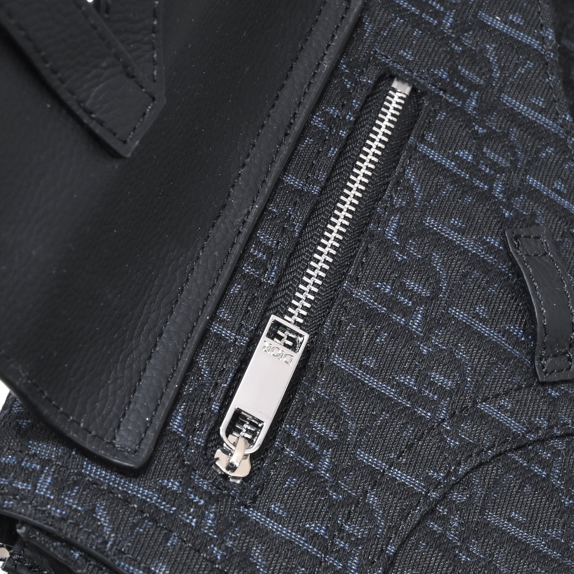 Dior 2026 Saddle Pouch 23.5cm Calfskin Fabric