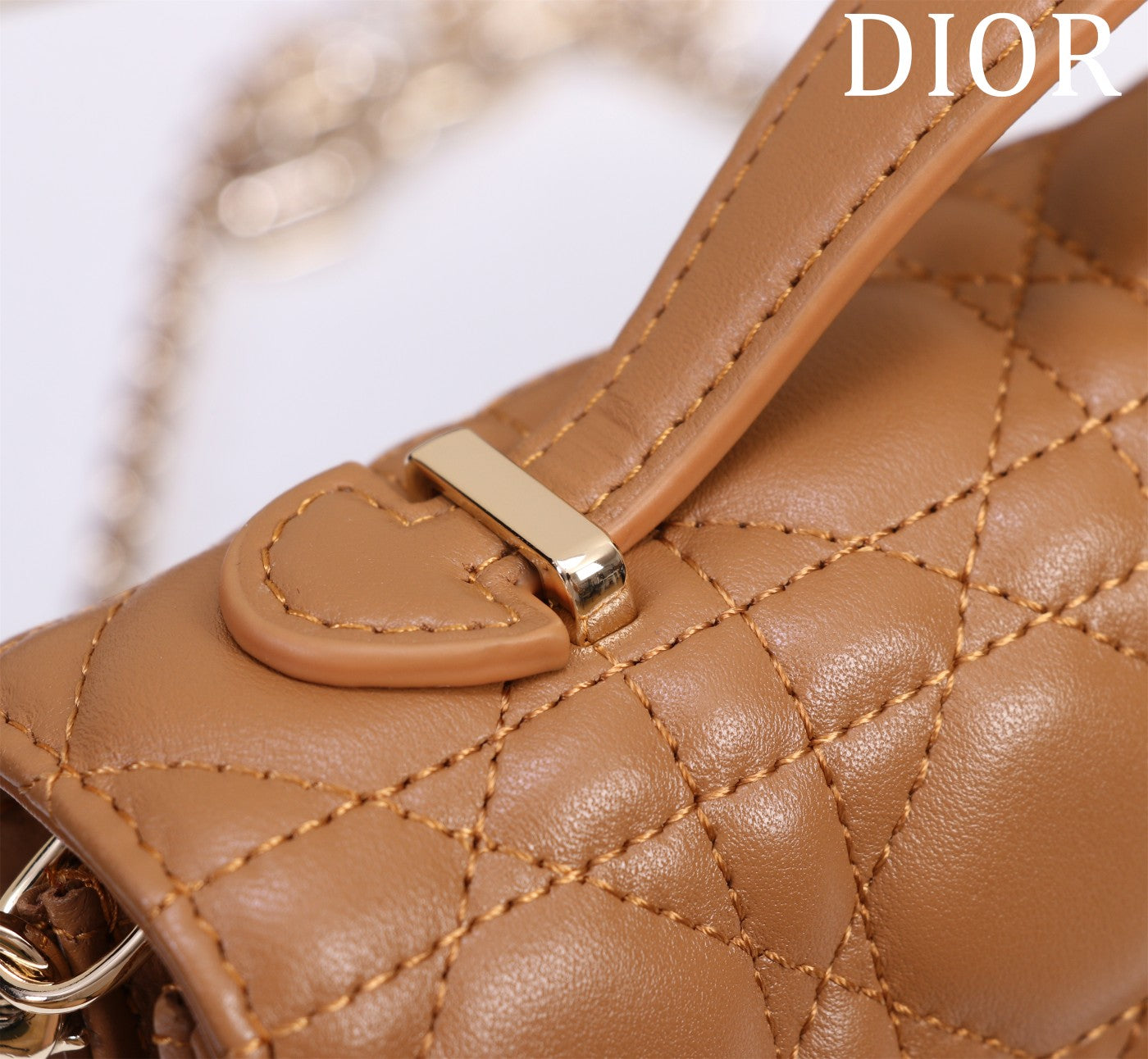 my cd mini 21 medium tan lambskin