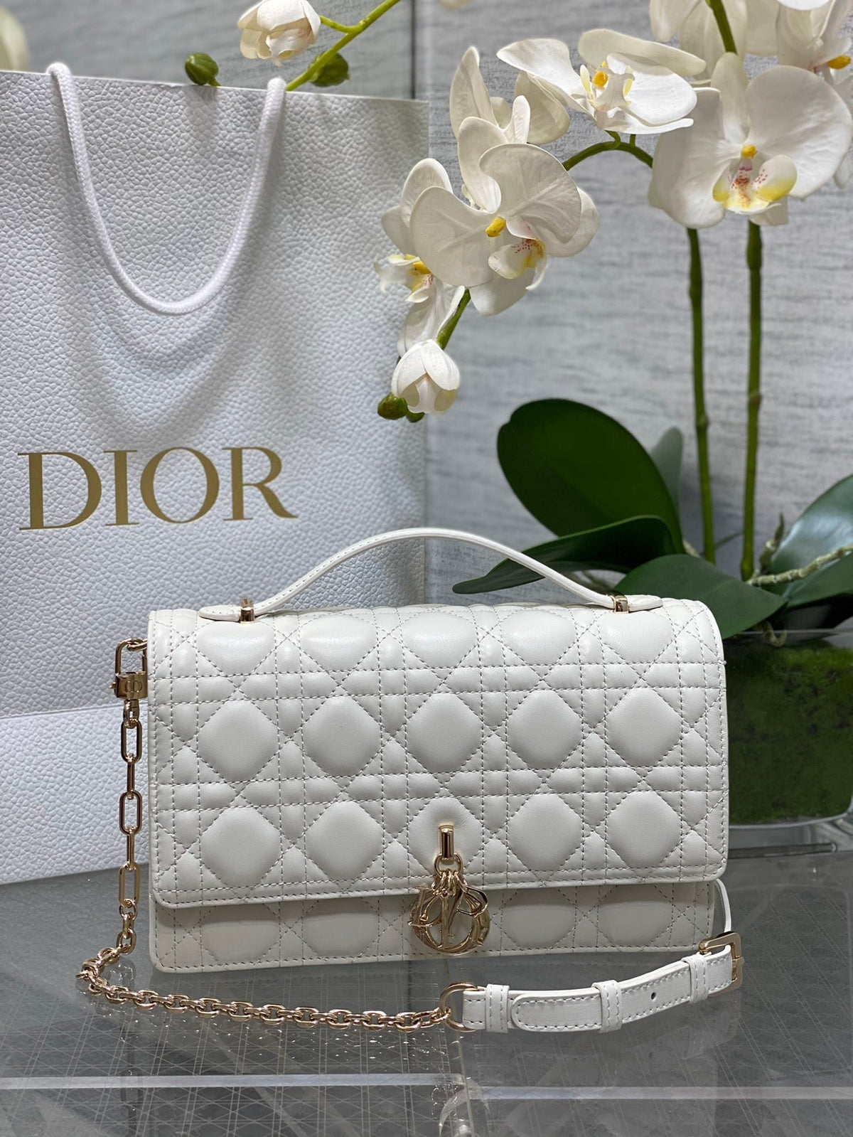 Dior 2026 My Dior Top Handle Bag 24cm Multicolors Quilted Leather