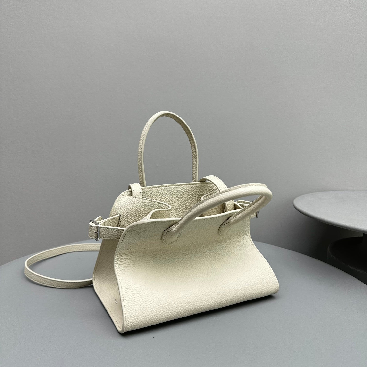The Row Margaux 10 26cm Tote Bag In Grained Calfskin