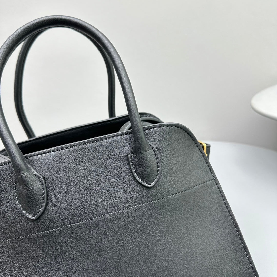 The Row Margaux 10 26cm Tote Bag In Smooth Calfskin