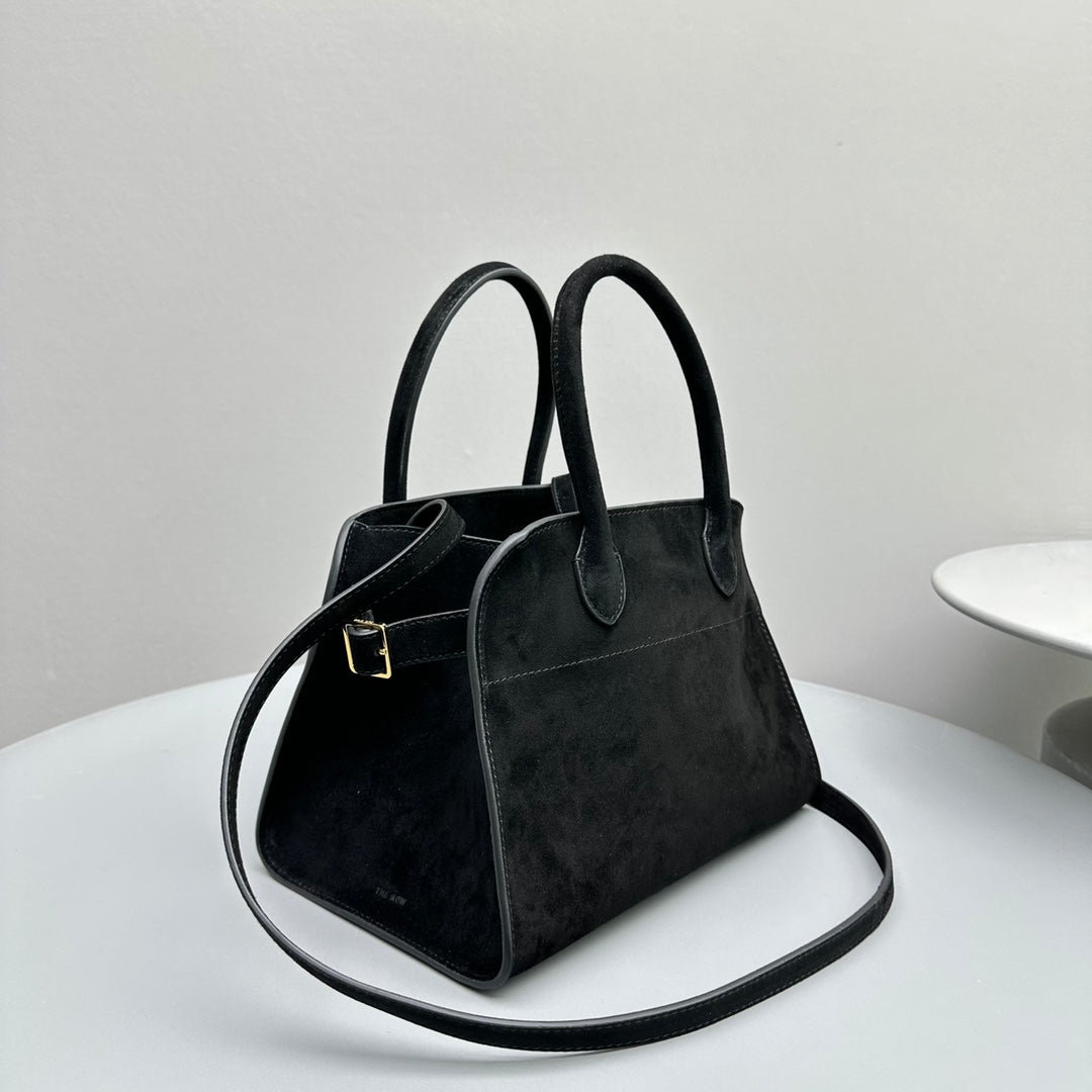 The Row Margaux 10 26cm Tote Bag In Suede